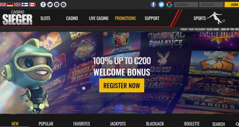 CasinoSieger new bonus code promo free