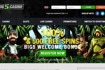 Big5casino 500 Gratis spinn & 500€ Ny Bonus