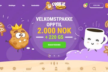 CookieCasino 220 gratis spinn & 200 EUR Innskuddsbonus