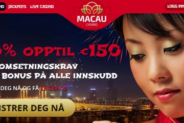 MacauCasino 8 EUR Gratis bonus uten innskudd