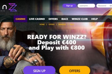 Winzz Casino 400 EUR Velkomstbonus & gratisspinn