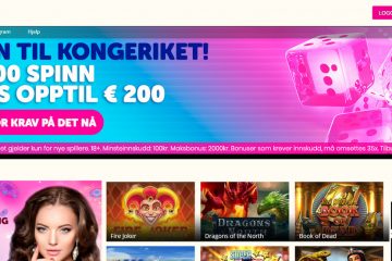 Queenplay Kasino 100 Spinn & 200 EUR Bonus Tilbud