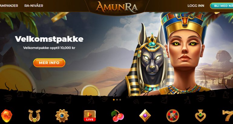 Amunra Casino gratis spinn uten innskudd norge