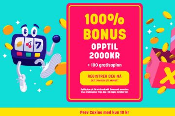 Caxino 100 gratisspinn & 2000 KR Bonus