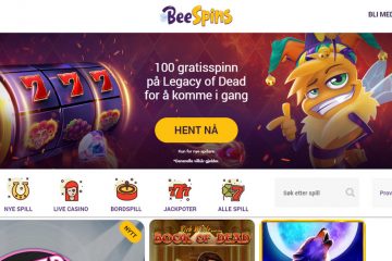 Beespins Casino 100 gratisspinn på Legacy of Dead
