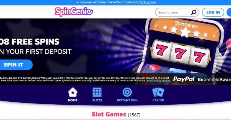 spingenie no deposit free spins coupon code latam