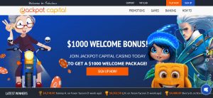 JackpotCapital free gratis Coupon Code bonus