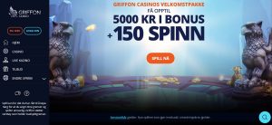 GriffonCasino bonus spinn uten innskudd gratis