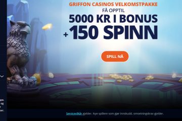 GriffonCasino 150 Spinn & 1500 KR Bonus Velkomstpakke
