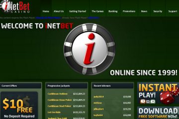 Inetbet Casino 10 USD Kupongkode for nye spillere