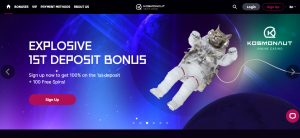 KosmonautCasino no deposit promo code gratis