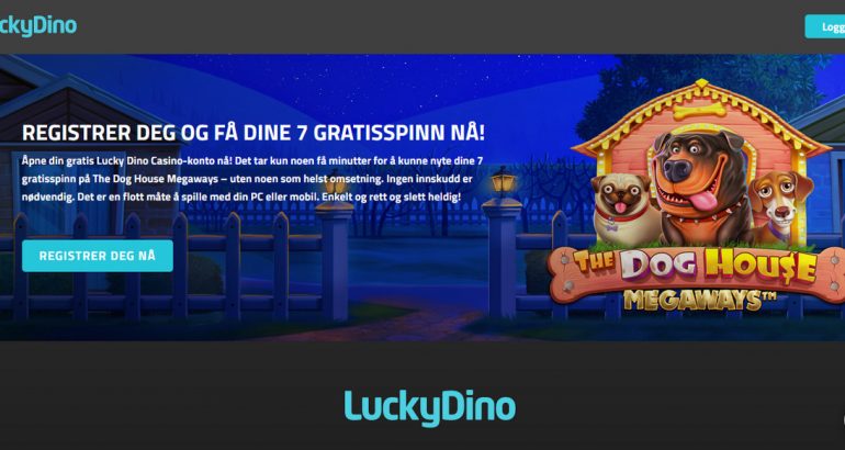 Luckydino gratis spinn uten innskudd bonus