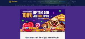 Mozzart sportsbook no deposit bonus code promo