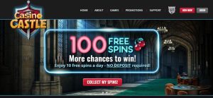 CasinoCastle no deposit free spins bonus code