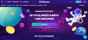 Bitdreams casino bonus code free spins