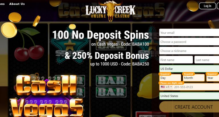 LuckyCreek no deposit bonus code free usa