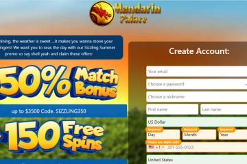 MandarinPalace 150 gratisspinn & 350% match bonuskode