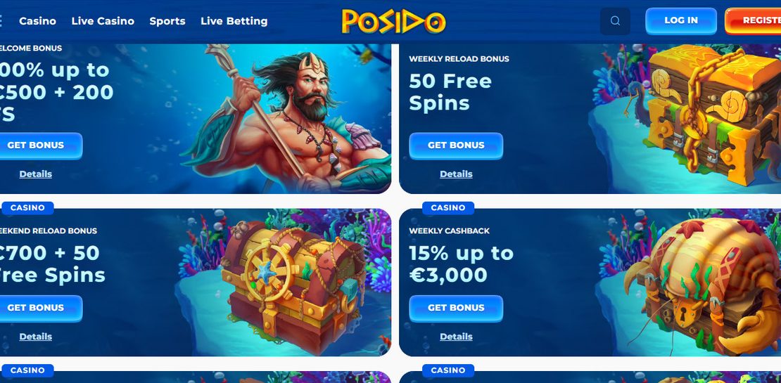 Posido Casino & Sportsbook Bonuser + Kampanjer