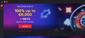 1Red free no deposit bonus code gratis