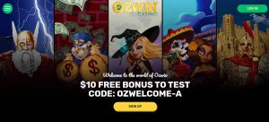 OzwinCasino free no deposit bonus code