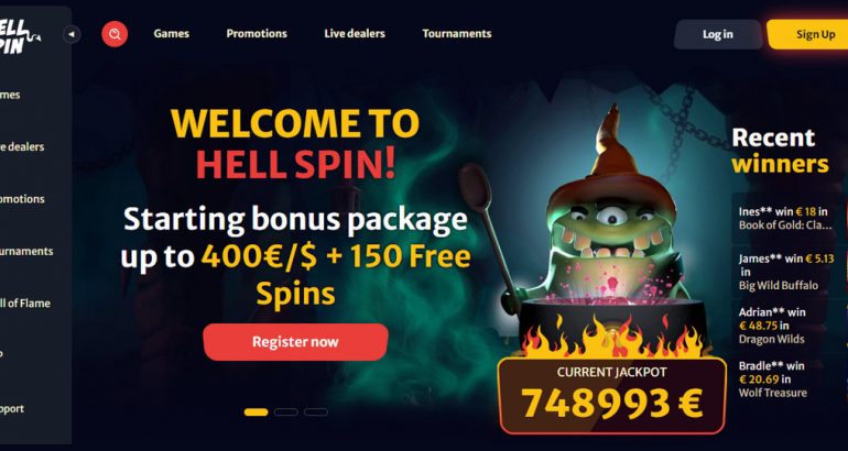 HellSpin no deposit bonus code gratis