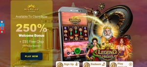 SunPalaceCasino no deposit bonus coupon code