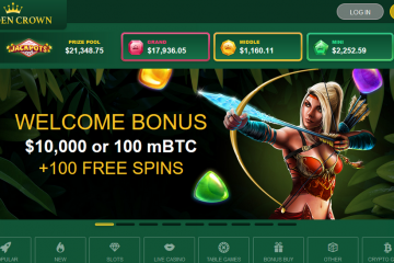 GoldenCrownCasino 100 Gratis spinn + 10 000 EUR bonus