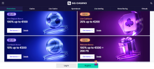 SGCasino sport no deposit bonus code