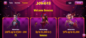 Joker8 no deposit bonus code gratis