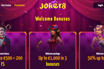 Joker8 Velkomstbonus 100% up to 500€ + 200FS